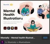 Mentally - Mental health Illustration Set.webp