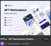 NFTzy - NFT Marketplace Mobile App UI Kit.webp